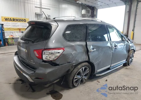 2018 Nissan Pathfinder Platinum из США, поврежденный, VIN 5N1DR2MM1JC676873